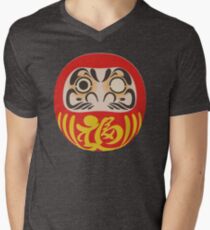 Daruma Doll Men's V-Neck T-Shirt