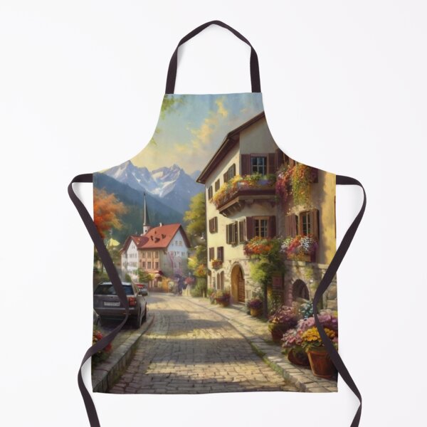 Item preview, Charming Townhouses in the Summer Glow designed and sold by BlareBlare.