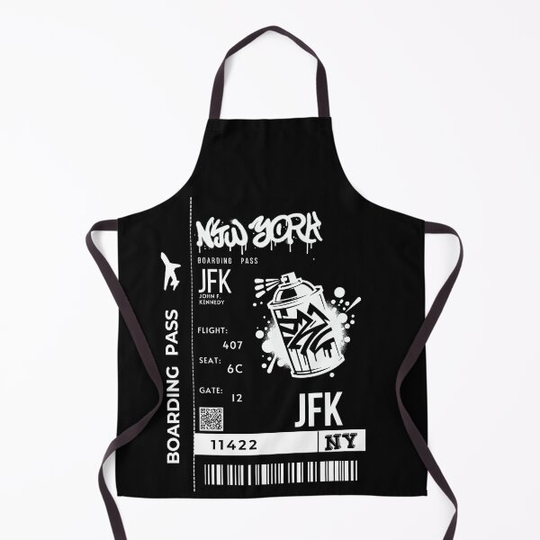 Item preview, New York Boarding Pass Graffiti Stylized designed and sold by InkWhirl.