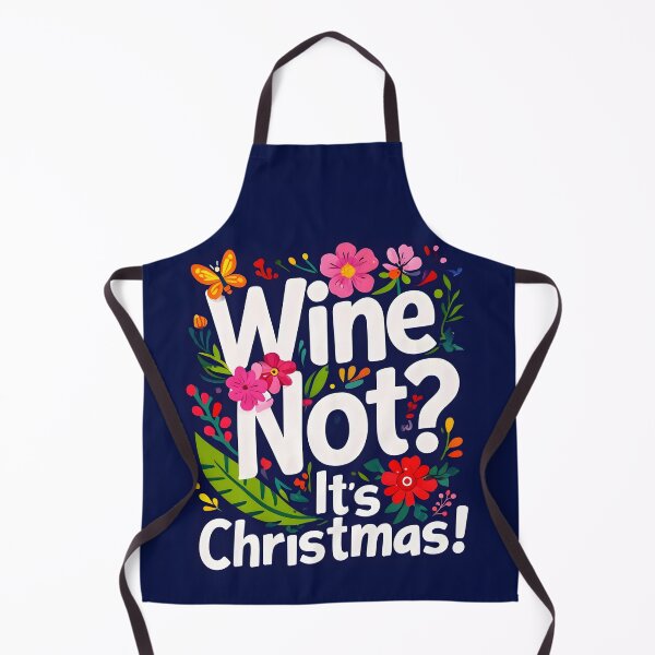Item preview, Fun Festive Slogan Design | "Wine Not? It's Christmas!" designed and sold by ashleyecarr.