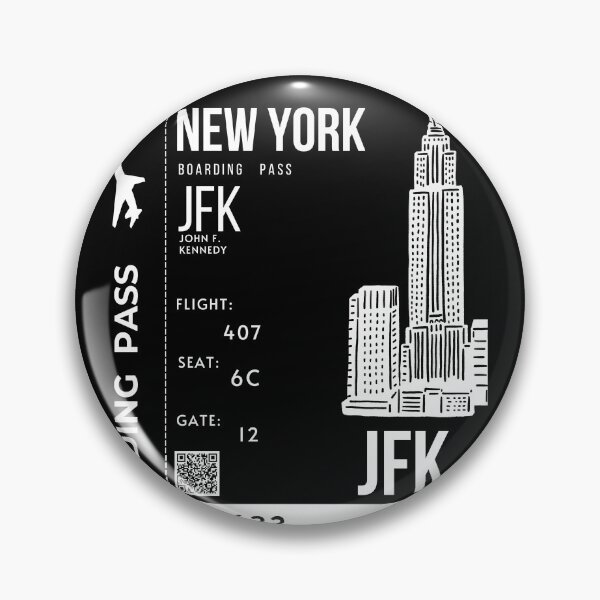 Item preview,  New York Boarding Pass Empire State Building Stylized designed and sold by InkWhirl.
