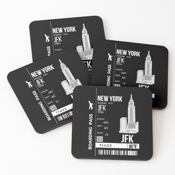 Item preview,  New York Boarding Pass Empire State Building Stylized designed and sold by InkWhirl.