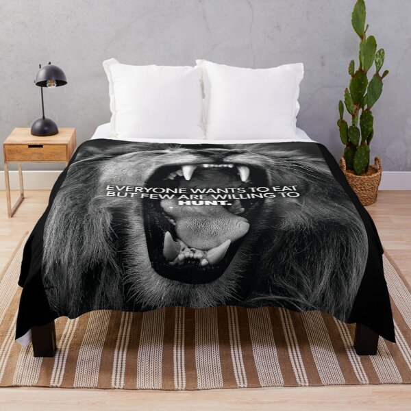 Item preview, Eat vs Hunt - Lion - Success Motivational designed and sold by chantastical.