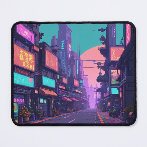 Item preview, Cyberpunk Pixel Art City Street designed and sold by papi1998.