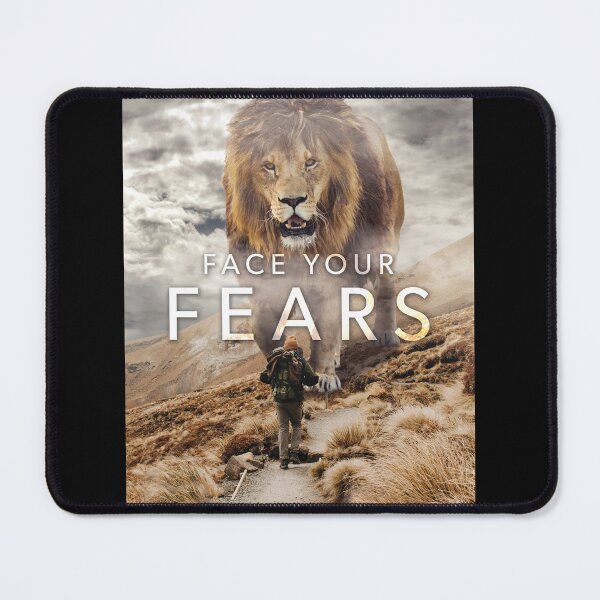 Item preview, Face Yoru Fears, Lion - Success Motivational designed and sold by chantastical.