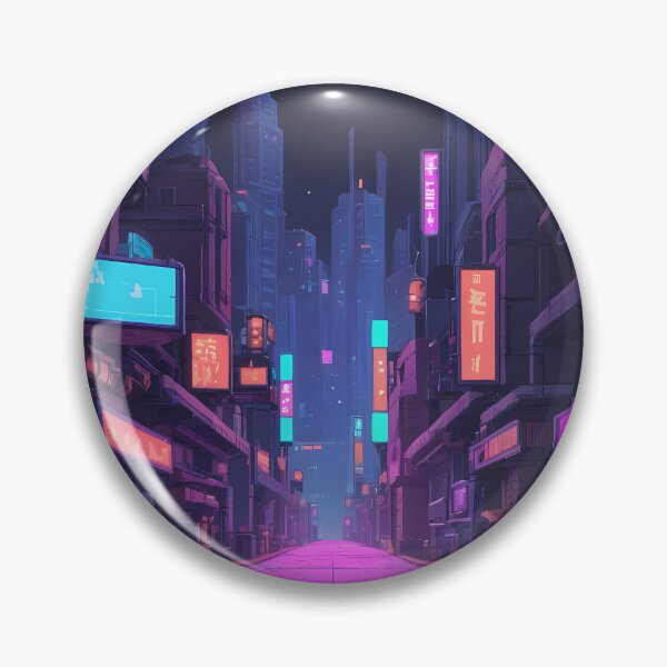 Item preview, Cyberpunk Pixel Art City Street designed and sold by papi1998.