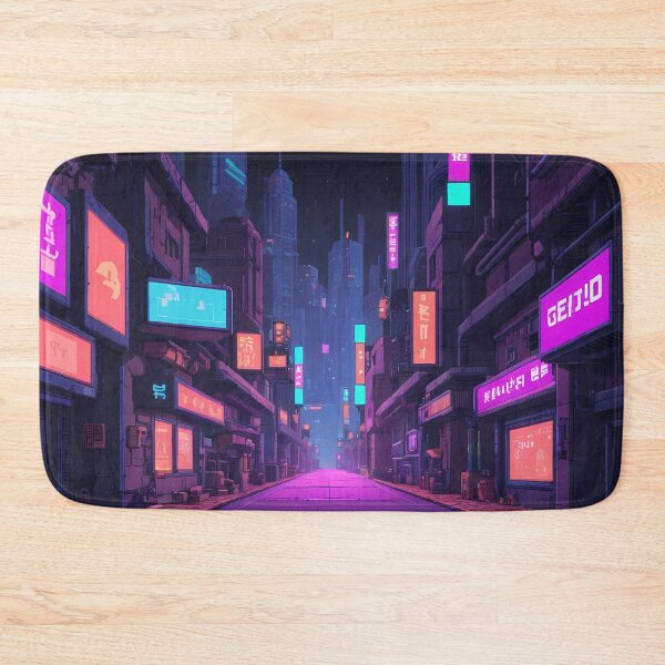 Item preview, Cyberpunk Pixel Art City Street designed and sold by papi1998.