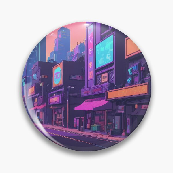Item preview, Cyberpunk Pixel Art City Street designed and sold by papi1998.