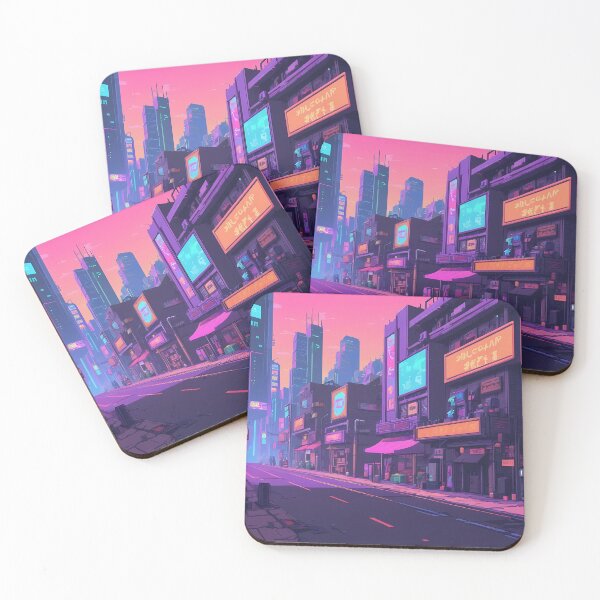 Item preview, Cyberpunk Pixel Art City Street designed and sold by papi1998.