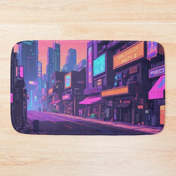 Item preview, Cyberpunk Pixel Art City Street designed and sold by papi1998.
