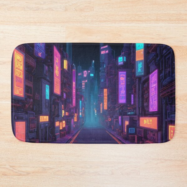 Item preview, Cyberpunk Pixel Art City Street designed and sold by papi1998.