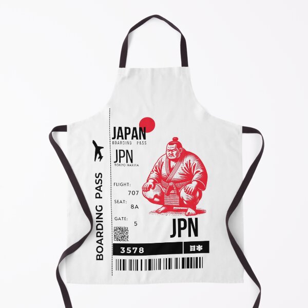 Item preview, Japanese Boarding Pass Sumo Stylized designed and sold by InkWhirl.