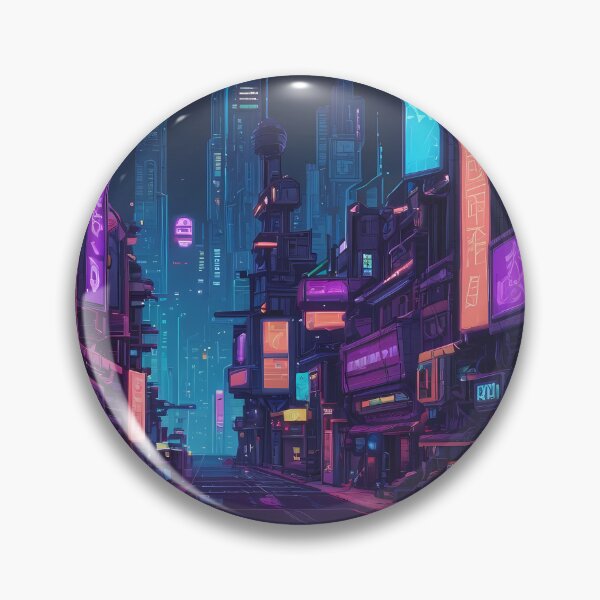 Item preview, Cyberpunk Pixel Art City Street designed and sold by papi1998.