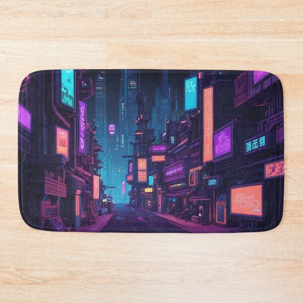 Item preview, Cyberpunk Pixel Art City Street designed and sold by papi1998.