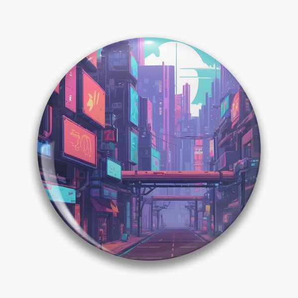 Item preview, Cyberpunk Pixel Art City Street designed and sold by papi1998.
