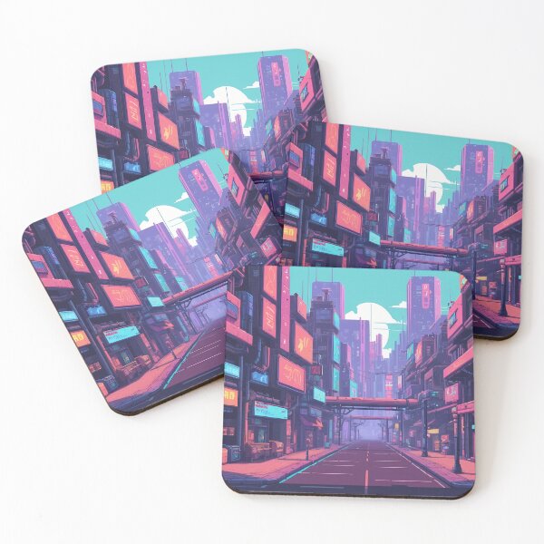 Item preview, Cyberpunk Pixel Art City Street designed and sold by papi1998.