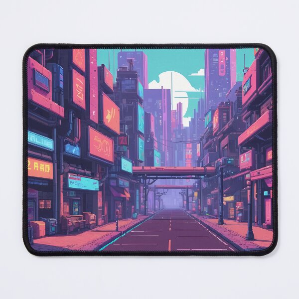 Item preview, Cyberpunk Pixel Art City Street designed and sold by papi1998.