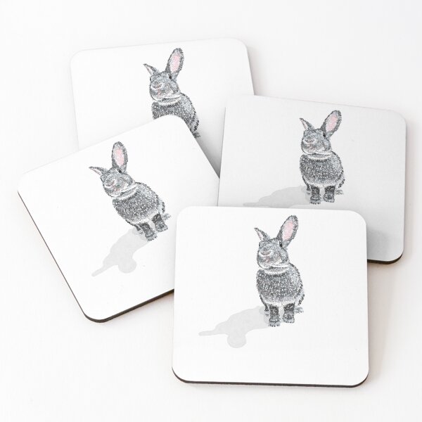 Item preview, Elegant Rex Rabbit Illustration designed and sold by TachiHanchi.