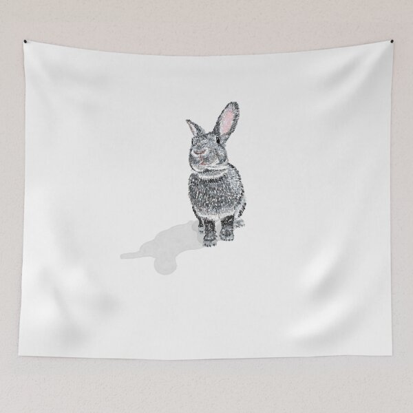 Item preview, Elegant Rex Rabbit Illustration designed and sold by TachiHanchi.