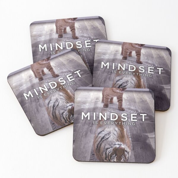 Item preview, Mindset Is Everything, Cat Tiger - Success Motivational designed and sold by chantastical.