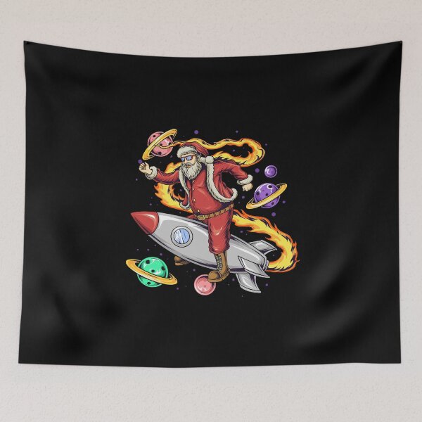 Item preview, Santa Riding a Rocket designed and sold by Jackson-Will.