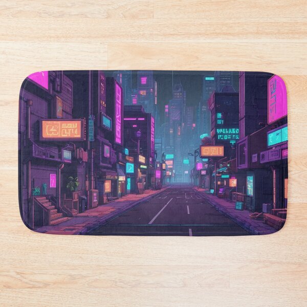 Item preview, Cyberpunk Pixel Art City Street designed and sold by papi1998.