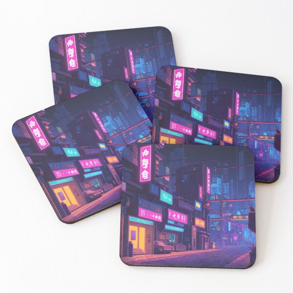 Item preview, Cyberpunk Pixel Art City Street designed and sold by papi1998.