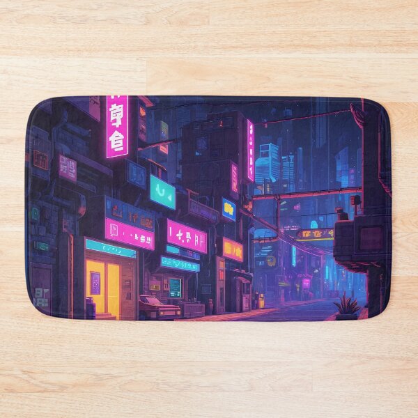 Item preview, Cyberpunk Pixel Art City Street designed and sold by papi1998.
