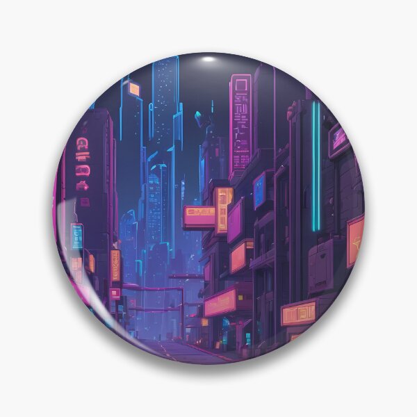 Item preview, Cyberpunk Pixel Art City Street designed and sold by papi1998.