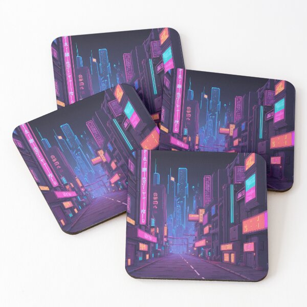 Item preview, Cyberpunk Pixel Art City Street designed and sold by papi1998.
