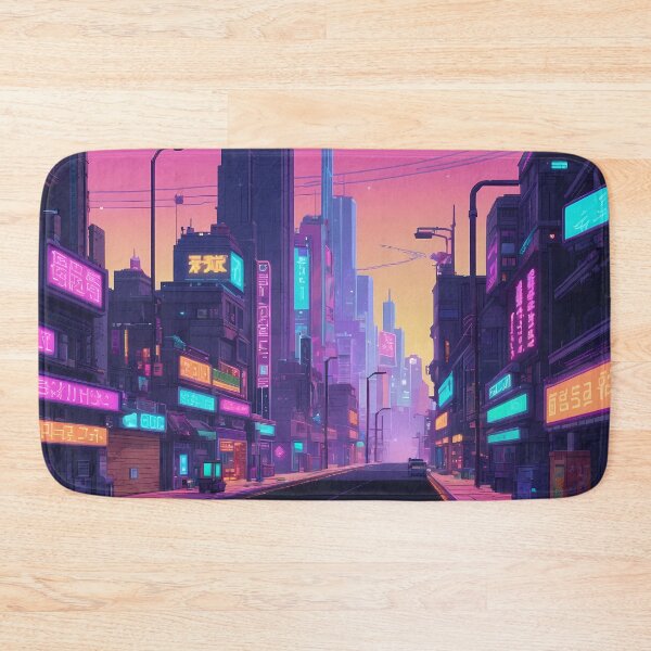 Item preview, Cyberpunk Pixel Art City Street designed and sold by papi1998.
