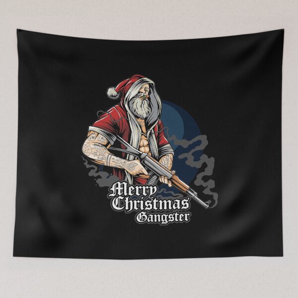 Item preview, Gangster Santa with AK-47 designed and sold by Jackson-Will.