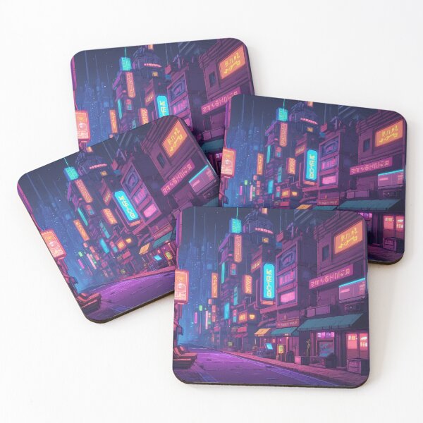 Item preview, Cyberpunk Pixel Art City Street designed and sold by papi1998.