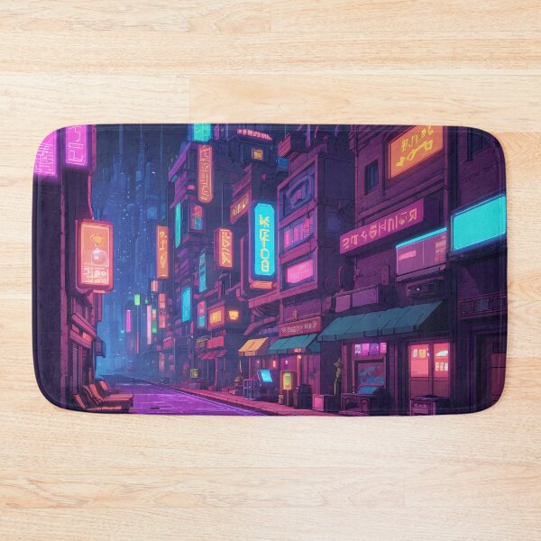Item preview, Cyberpunk Pixel Art City Street designed and sold by papi1998.
