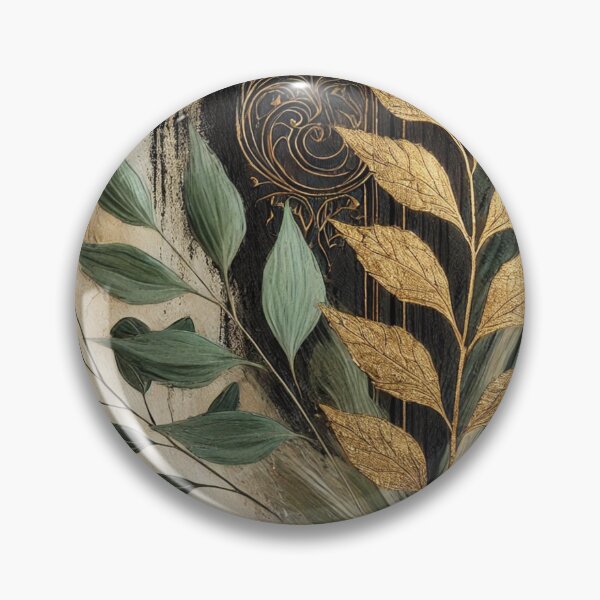 Item preview, Abstract Golden Leaf Artwork Style 8 designed and sold by Dream Bloom Gallery.
