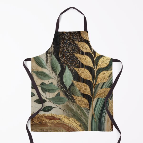 Item preview, Abstract Golden Leaf Artwork Style 8 designed and sold by Dream Bloom Gallery.