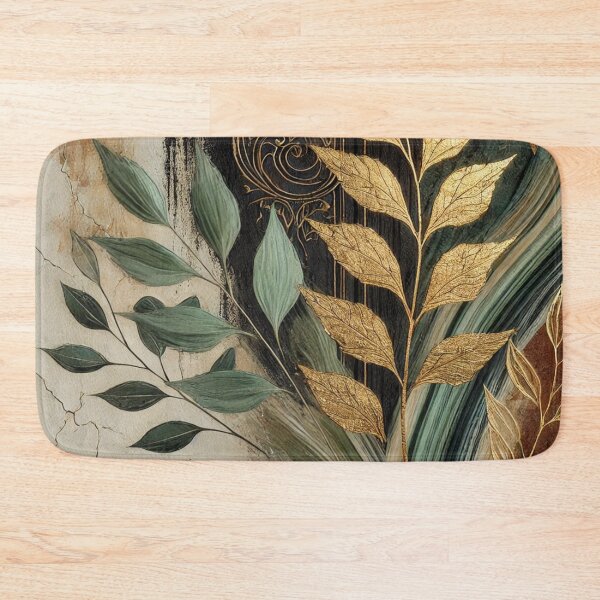 Item preview, Abstract Golden Leaf Artwork Style 8 designed and sold by Dream Bloom Gallery.