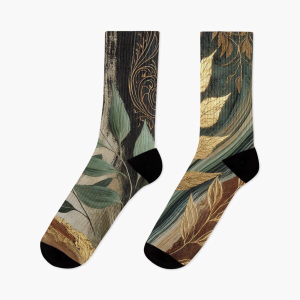 Item preview, Abstract Golden Leaf Artwork Style 8 designed and sold by Oonward2021.