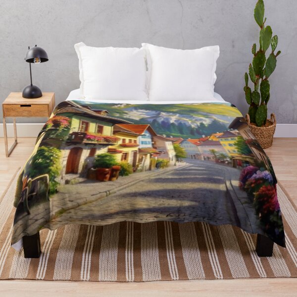 Item preview, Mountain View Street in the Summer Light designed and sold by BlareBlare.