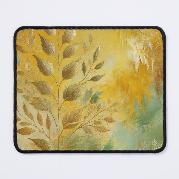 Item preview, Abstract Golden Leaf Artwork Style 9 designed and sold by Dream Bloom Gallery.
