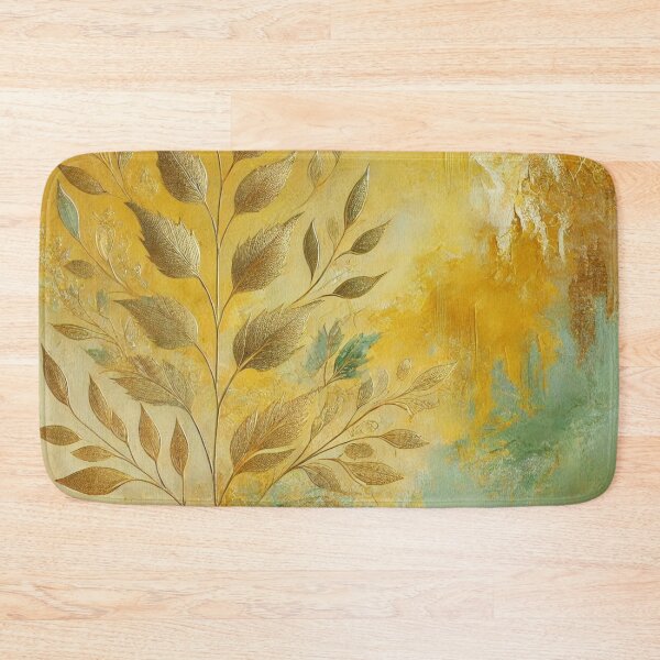 Item preview, Abstract Golden Leaf Artwork Style 9 designed and sold by Dream Bloom Gallery.