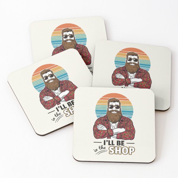 Item preview, I'll Be In The Shop Vintage Dad Quotes designed and sold by thecatcouch.