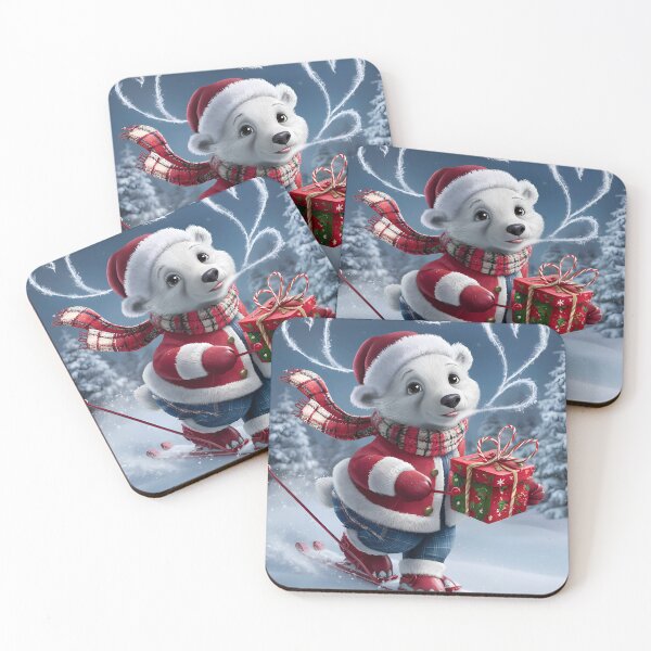 Item preview, Polar Bear With Gift designed and sold by laxmikantpendam.