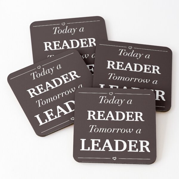 Item preview, Today a Reader, Tomorrow a Leader - Inspiring T-Shirt Design designed and sold by CreationbyNiki.