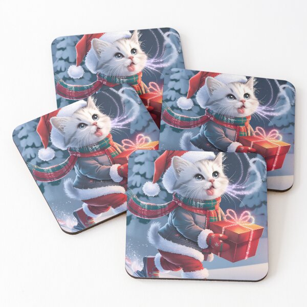 Item preview, Cat With Christmas Gift designed and sold by laxmikantpendam.