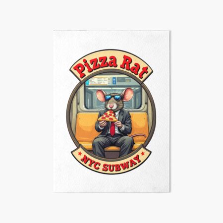 Artikel-Vorschau von Pizza Rat New Yorker U-Bahn NYC U-Bahn, designt und verkauft von MayaDelaye.