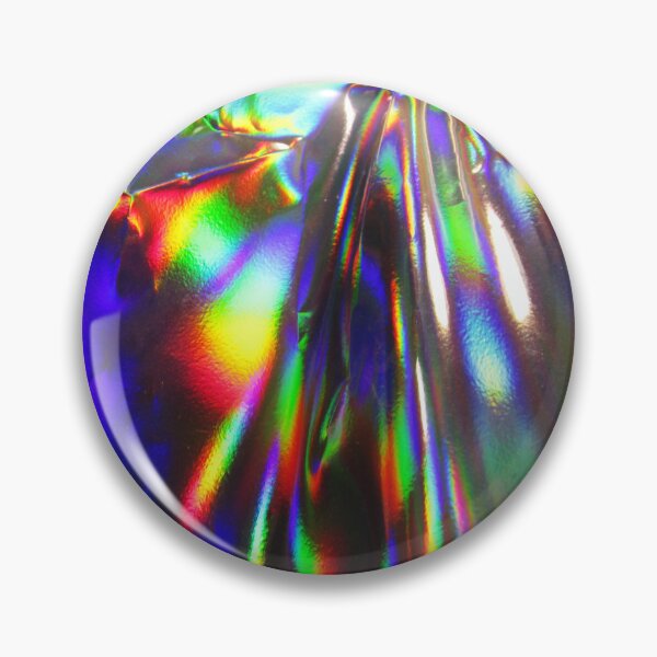 Item preview, Bright iridescent circle | Abstract holographic y2k aesthetic photo designed and sold by lausn.
