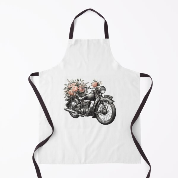 Item preview, Fantastic classic motorcycle with flowers designed and sold by nicnacc.