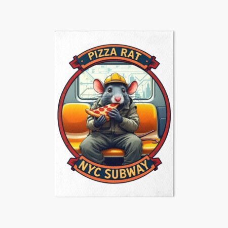Artikel-Vorschau von Pizza Rat New Yorker U-Bahn NYC U-Bahn, designt und verkauft von MayaDelaye.