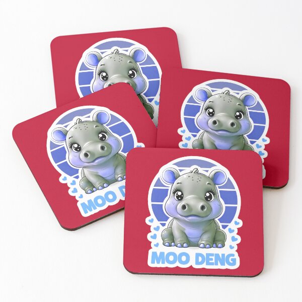Item preview, Cute Moo Deng Baby Hippo designed and sold by TheArtOfPat.